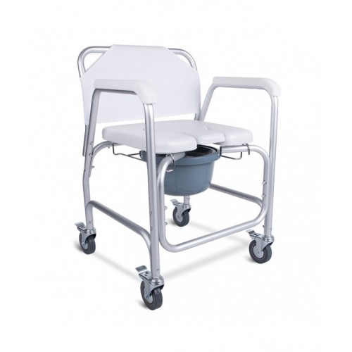 Silla inodoro con ruedas y asiento herradura 8800-U Silla inodoro con ruedas y asiento herradura 8800-U